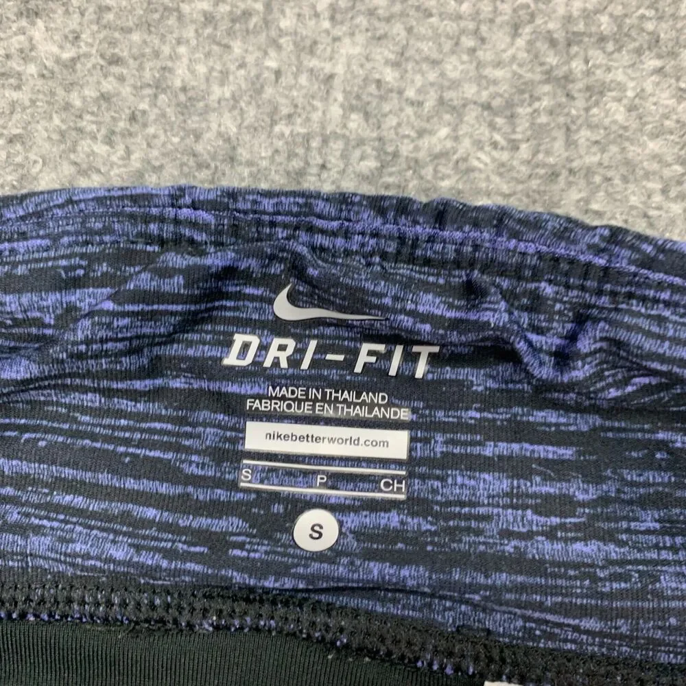 Nike Dri Fit Capri Leggings Womens S Small Running Reflective Cropped *READ